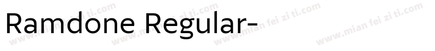 Ramdone Regular字体转换